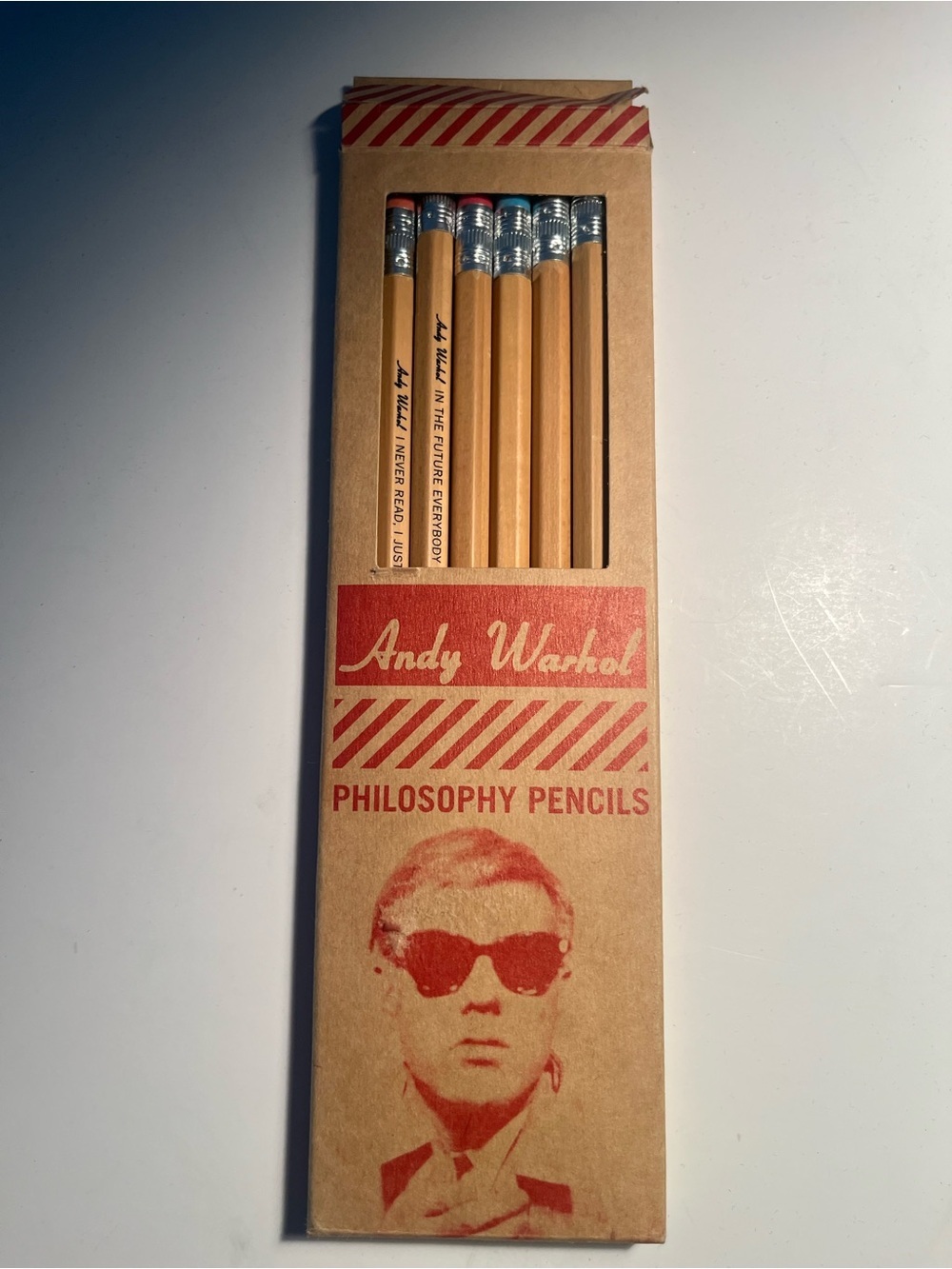 Andy Warhol Philosophy Pencils - Natural Wood 🎨🎨🎨🎨🎨🎨🎨